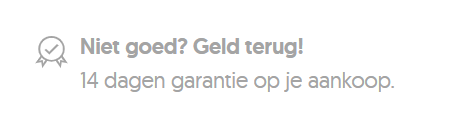 Garantie betaalpagina