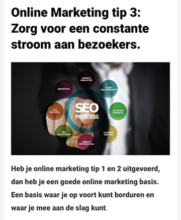Goede blog bevat afbeeldingen