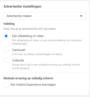 Facebook advertentie maken 3