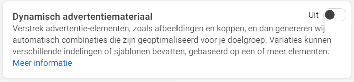 Dynamische advertentie maken