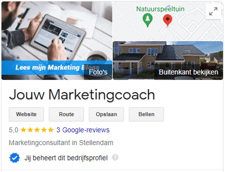 Google review - Google mijn bedrijf
