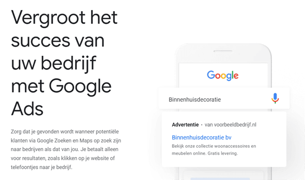 Google Ads account maken